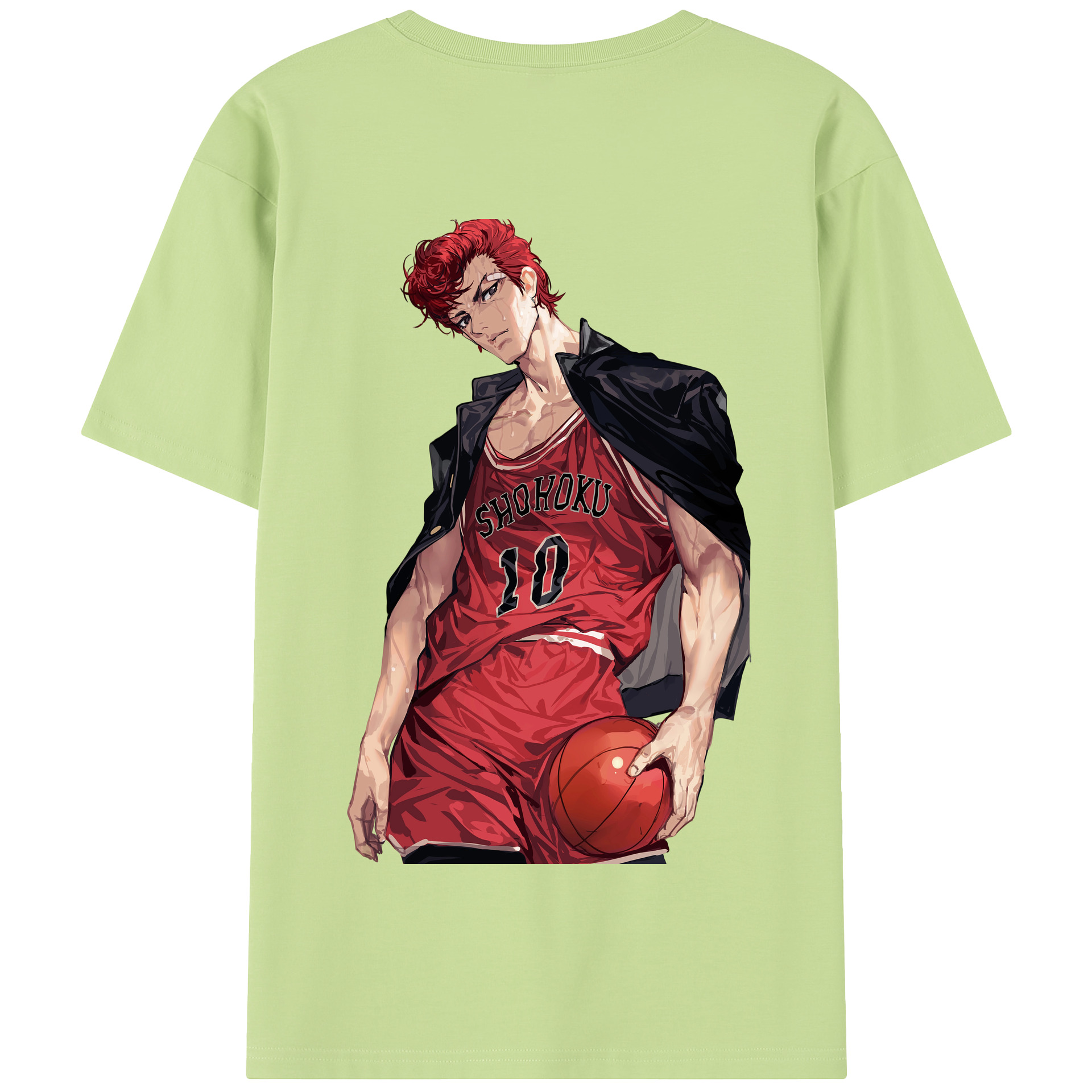 SLAM DUNK／スラムダンク 綿100％半袖Tシャツ（背面プリント）